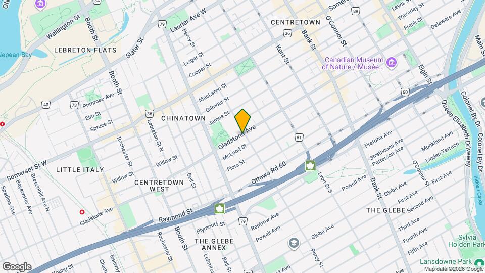 594-604 Gladstone Ave Map and Location Details