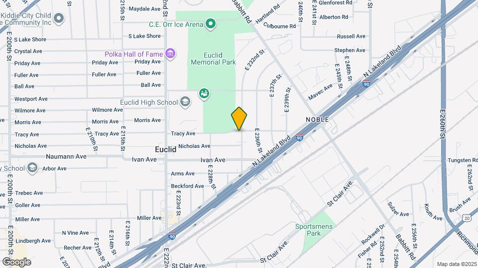 874 E 232nd St Map and Location Details