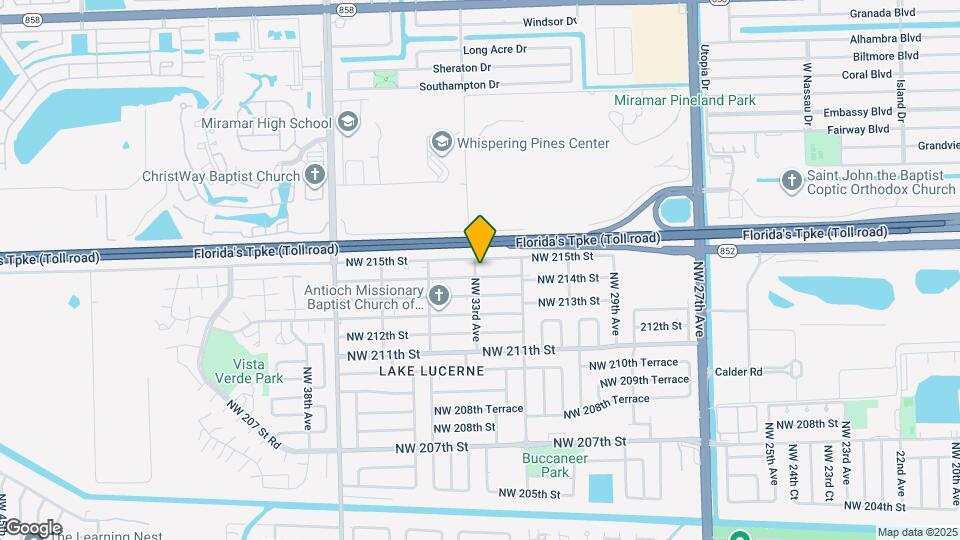 3295 NW 214th St Map and Location Details