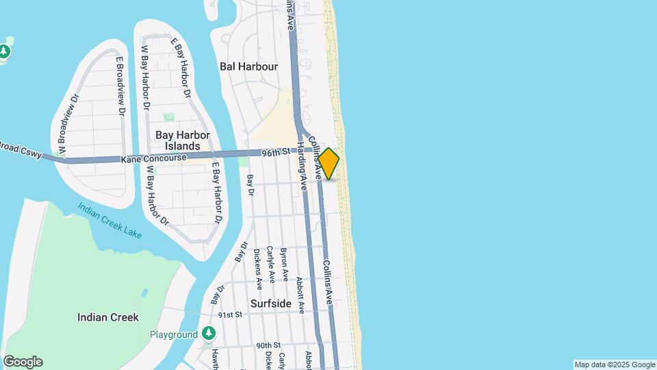 9499 Collins Ave, Unit PH-07 Mapa y Detalles de la Ubicación