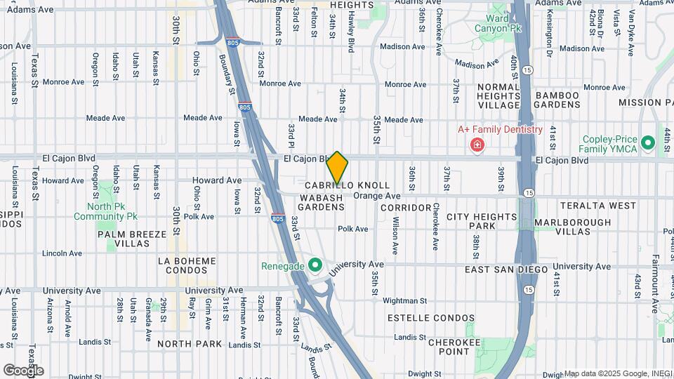 4214 34th St Map and Location Details