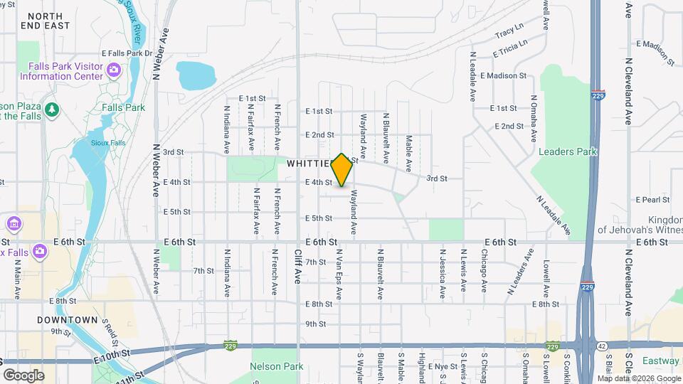 1320 E Pearl St Mapa y Detalles de la Ubicación