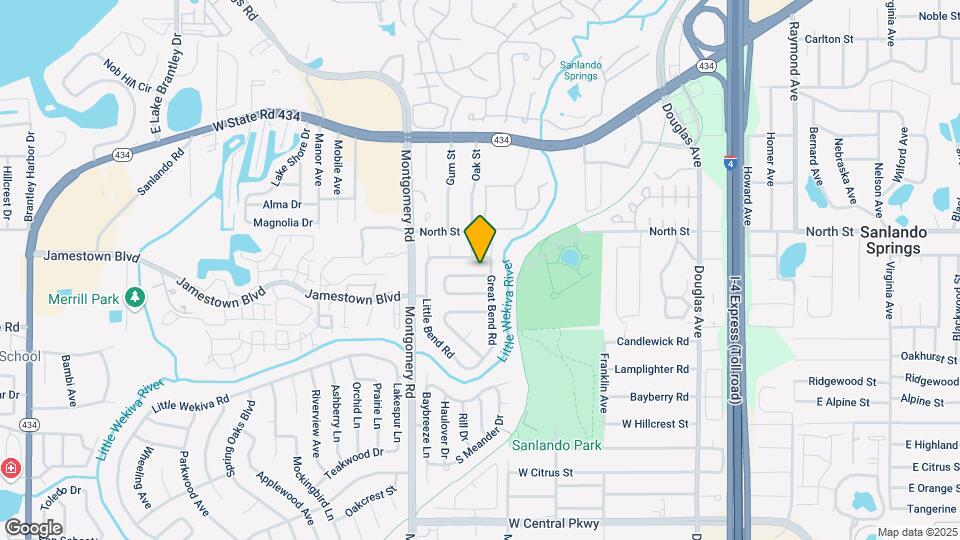 437 Wekiva Rapids Dr Map and Location Details