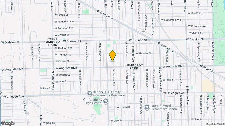 1018 N Harding Ave, Unit 2 Map and Location Details