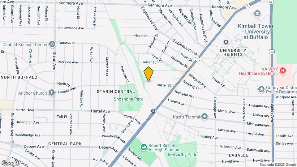 99 Custer St Mapa y Detalles de la Ubicación