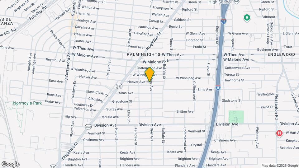 206 Hoover Ave Map and Location Details