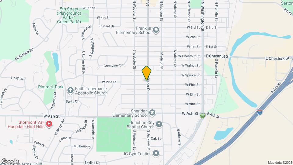 502 W Pine St Map and Location Details