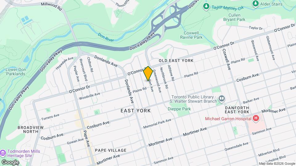 84 St Hubert Ave Map and Location Details