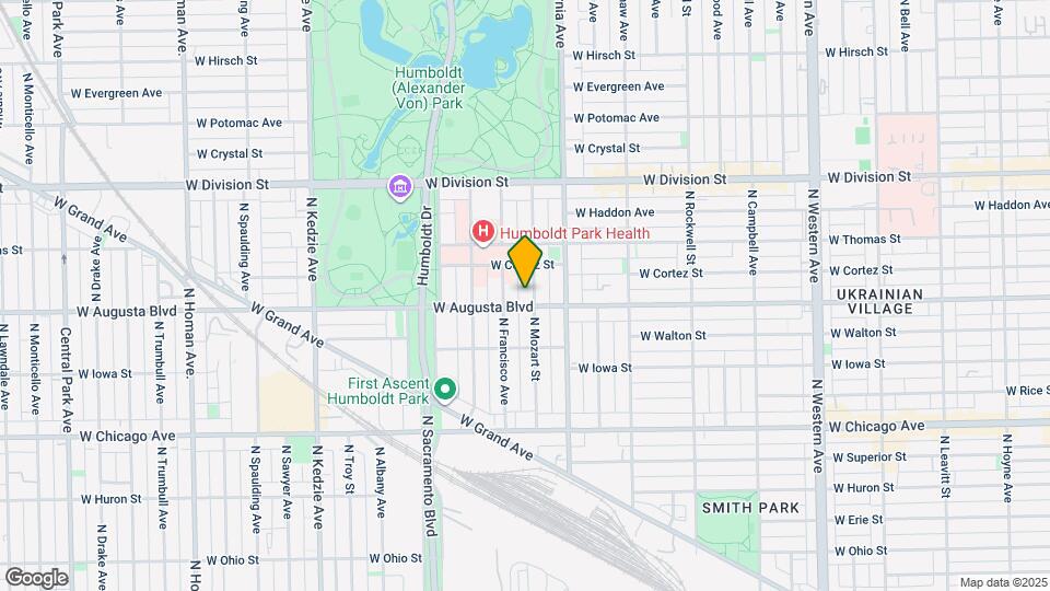 1008 N Mozart St-Unit -First floor Map and Location Details