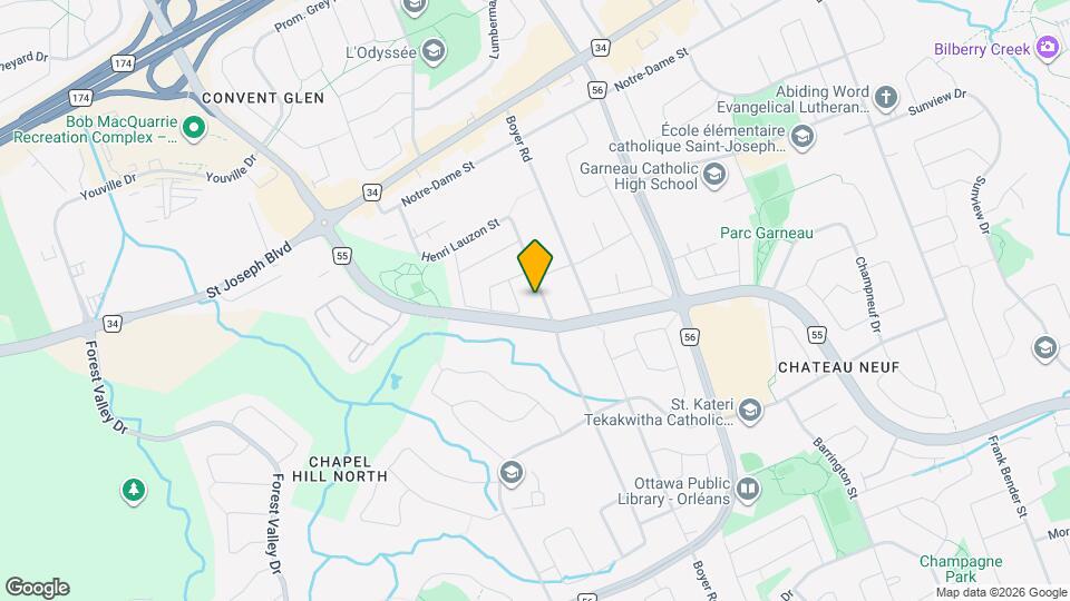 1620 Henri Lauzon St Map and Location Details