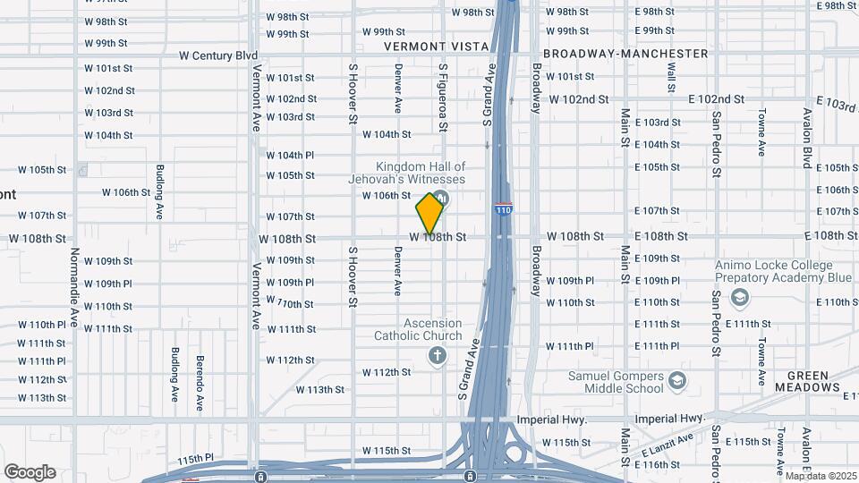 516 W 108th St Map and Location Details
