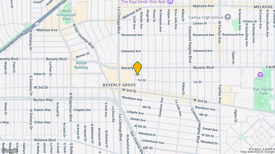 112 N Croft Ave Mapa y Detalles de la Ubicación