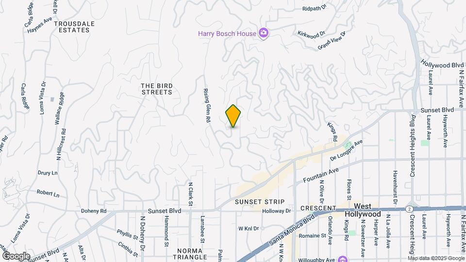 1456 Sunset Plaza Dr Map and Location Details