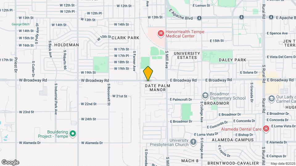 107 W Broadway Rd Map and Location Details