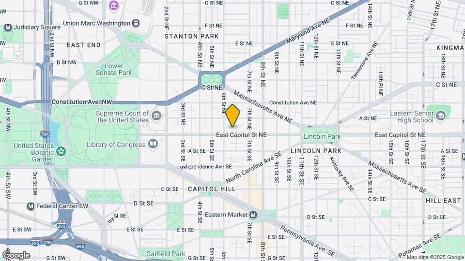 616 E Capitol St NE Mapa y Detalles de la Ubicación