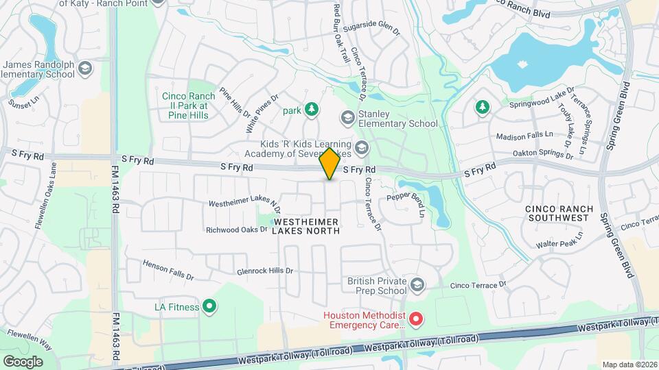 6015 Starbrook Creek Dr Map and Location Details