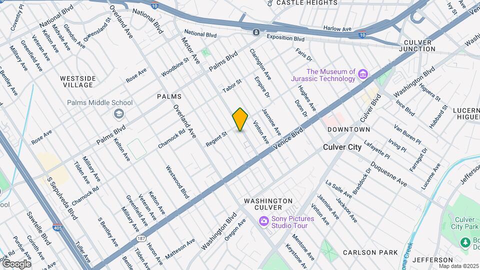 3721 Motor Ave Mapa y Detalles de la Ubicación