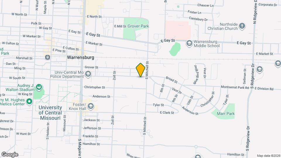 614 1/2 Broad St Map and Location Details