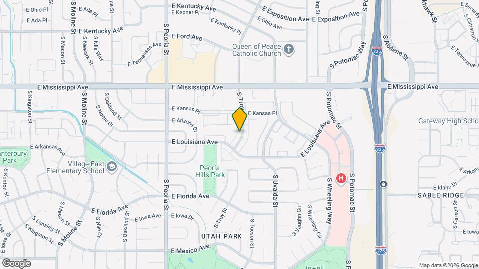 1253 S Troy St Mapa y Detalles de la Ubicación