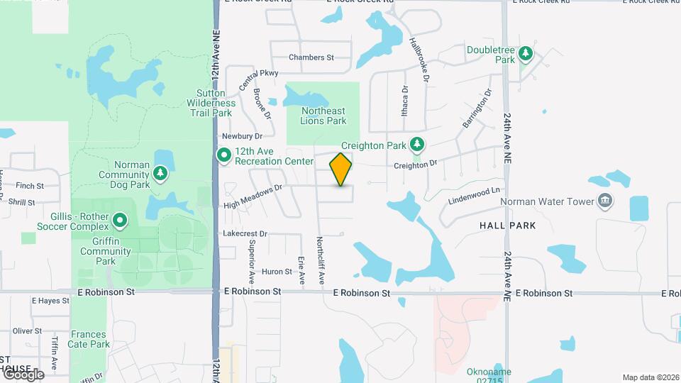 1706 High Meadows Dr Map and Location Details