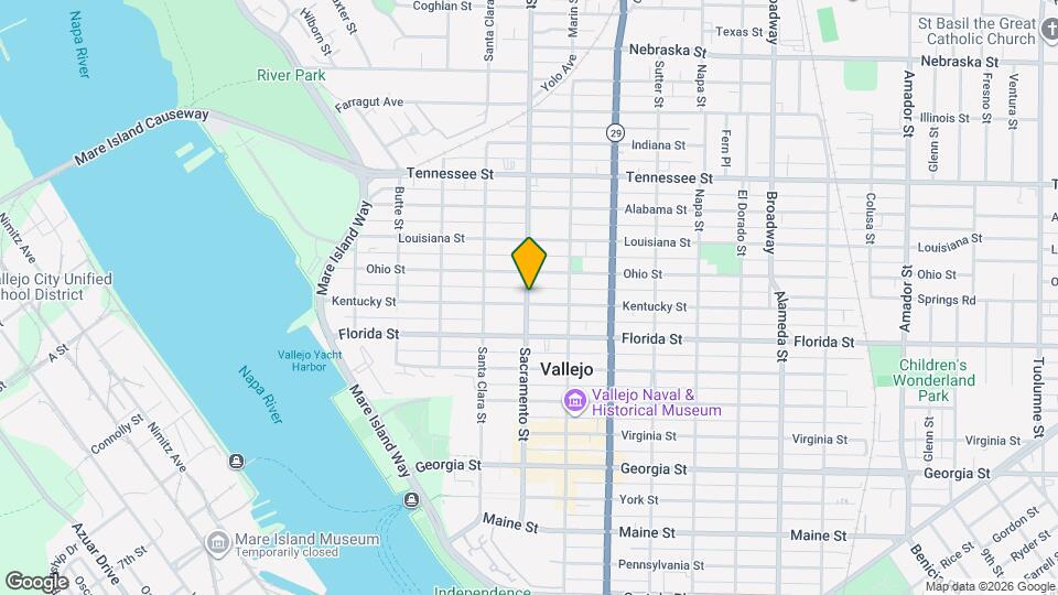 1002 Sacramento St, Unit 1002 Map and Location Details