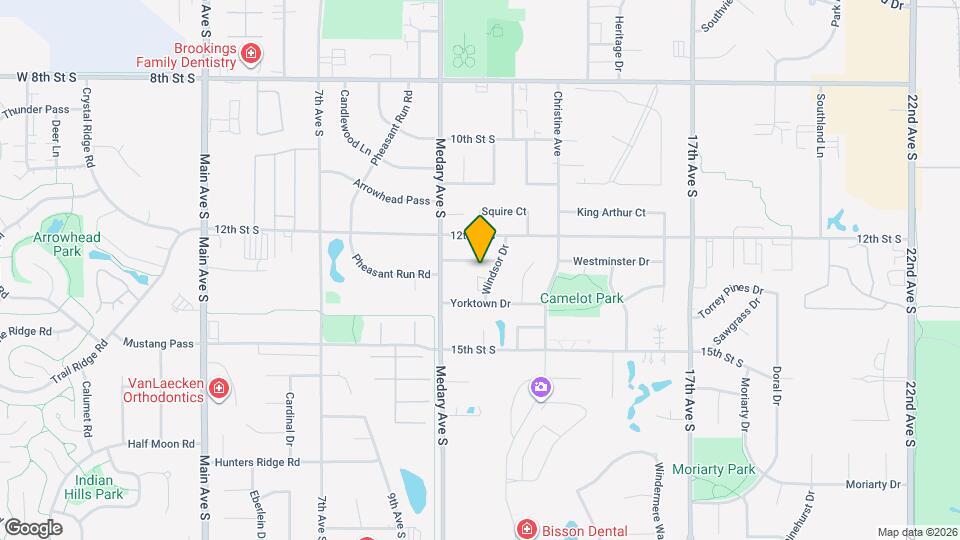 1032 Castlewood Dr Map and Location Details