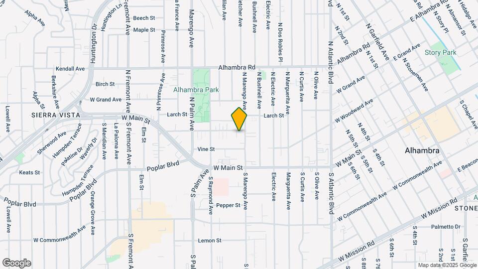 1708 Cedar St Map and Location Details
