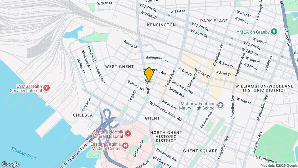 1416 Hampton Blvd Map and Location Details