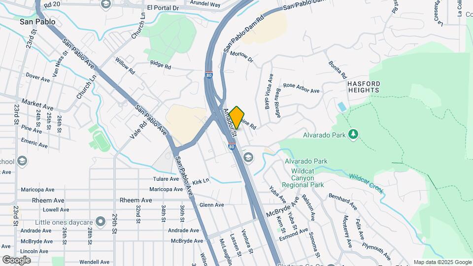 1500 Amador St Map and Location Details