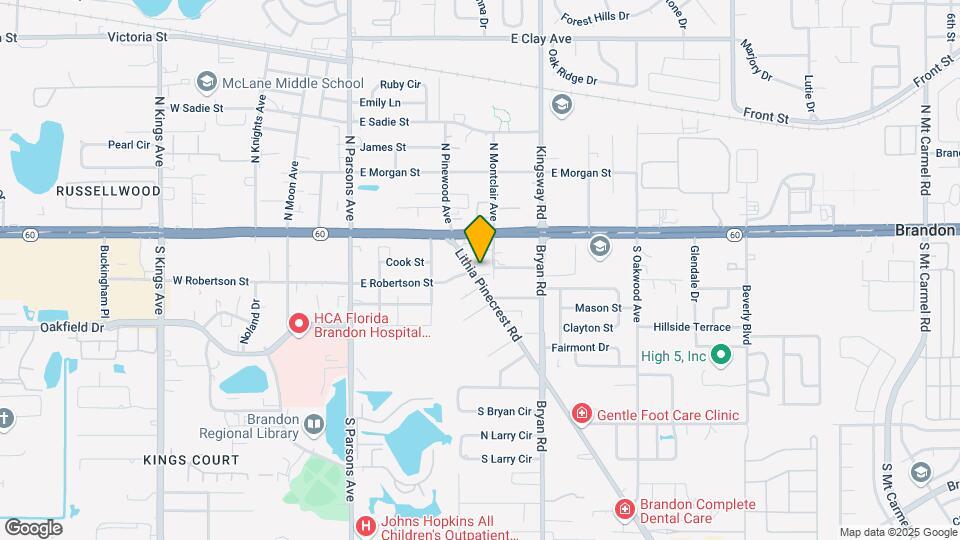 119 Lithia Pinecrest Rd Map and Location Details