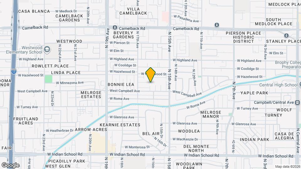 4537 N 17th Ave Mapa y Detalles de la Ubicación