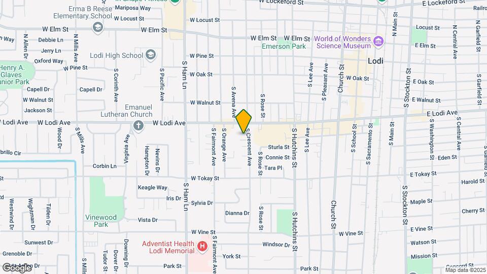 315 S Crescent Ave Mapa y Detalles de la Ubicación