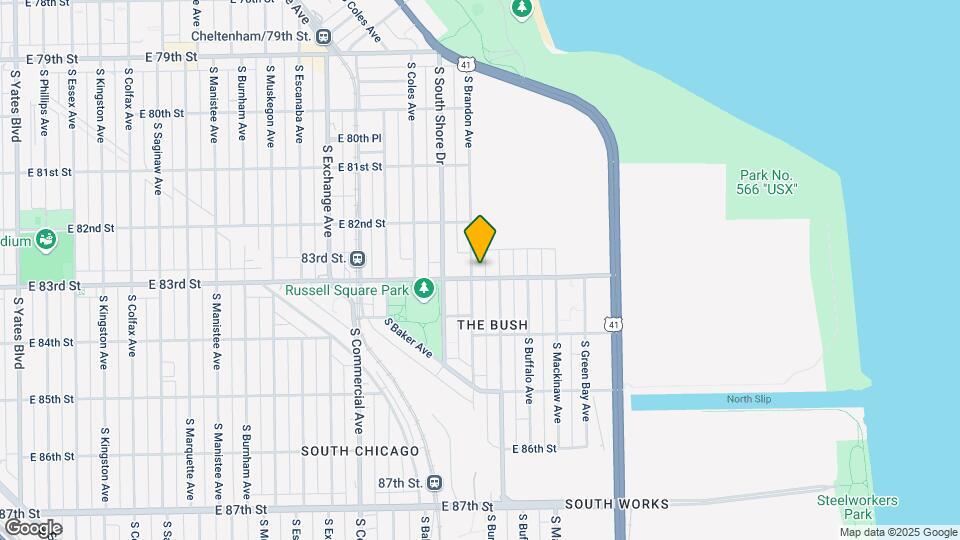 8253 S Brandon Ave Mapa y Detalles de la Ubicación