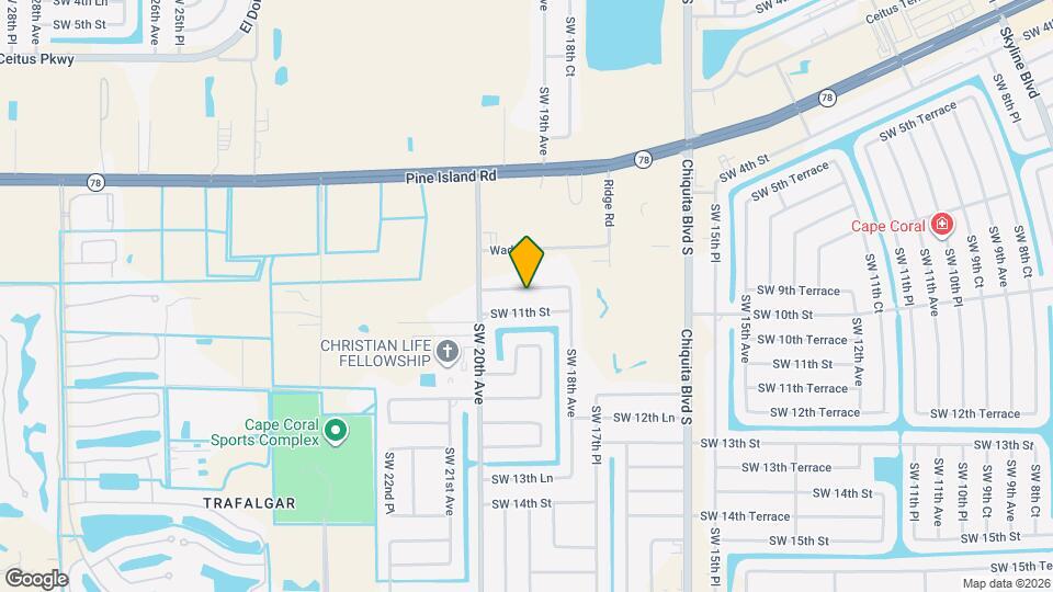 1828 SW 10th Terrace Map and Location Details