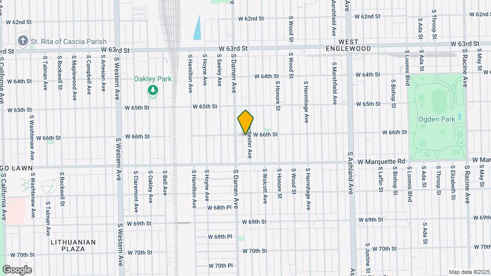 6602 S Winchester Ave Map and Location Details