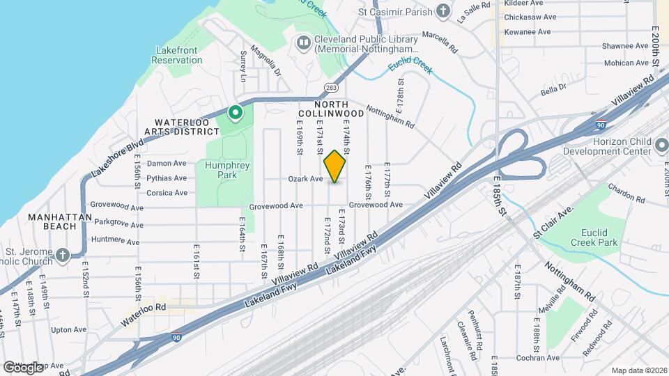 1141 E 172nd St Map and Location Details