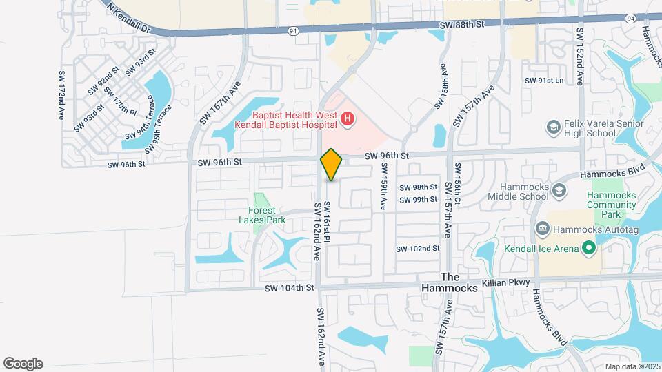 9741 SW 161st Pl Mapa y Detalles de la Ubicación