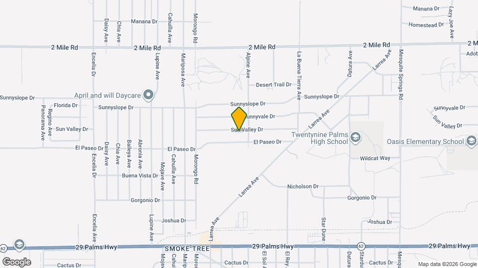 72265 Sun Valley Dr Map and Location Details