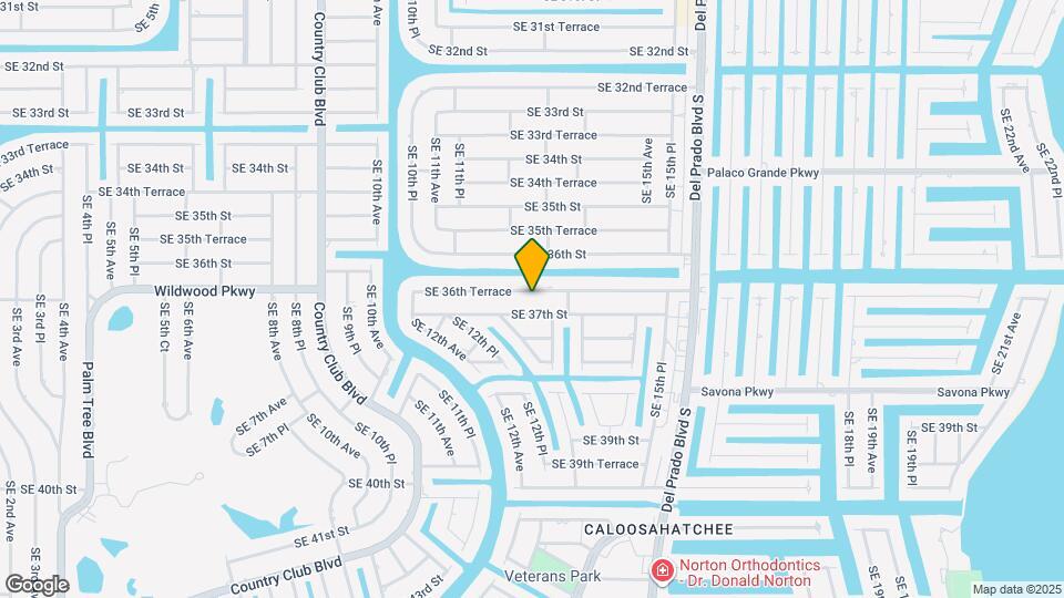 1206 SE 36th Terrace Map and Location Details