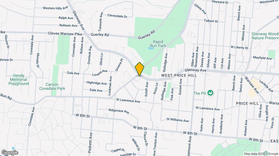 4541-4543 Glenway Ave Mapa y Detalles de la Ubicación