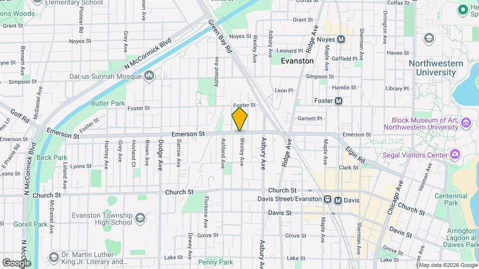 1846 Wesley Ave Map and Location Details