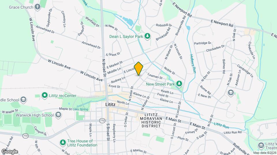 146 N Cedar St Map and Location Details