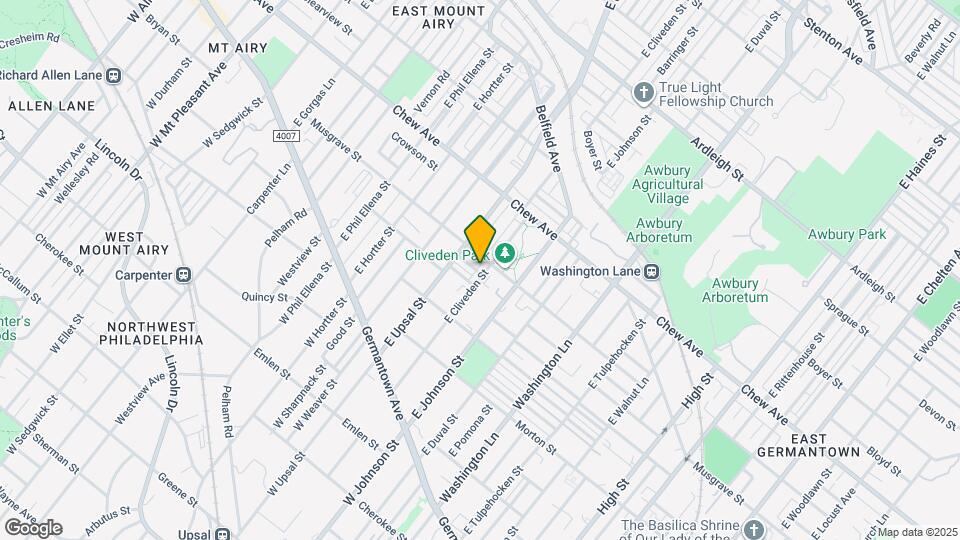 257 E Cliveden St, Unit #2 Map and Location Details