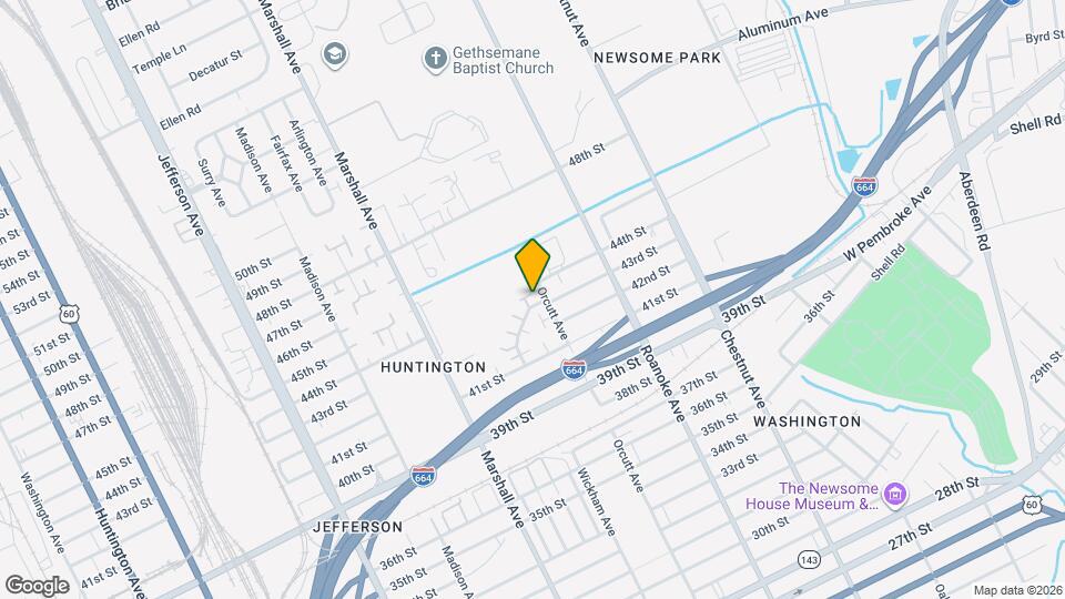 4347 Newsome Dr Map and Location Details