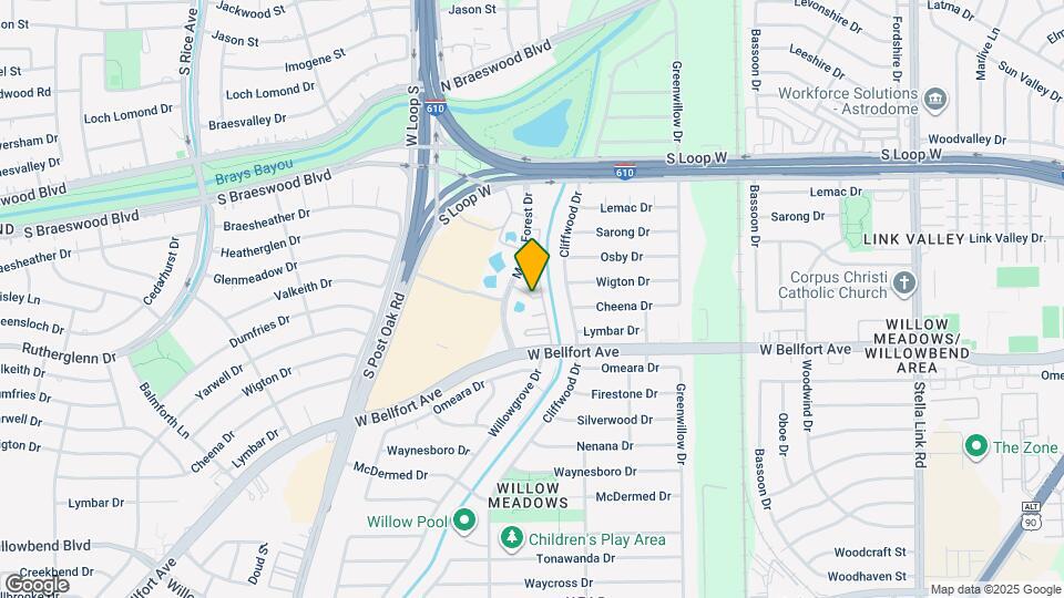 9701 Meyer Forest Dr Map and Location Details