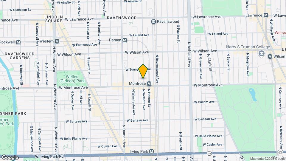 4424 N Wolcott Ave Map and Location Details
