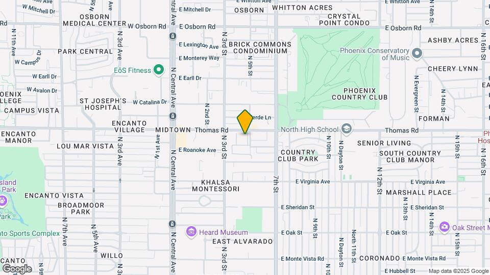 357 E Thomas Rd Map and Location Details