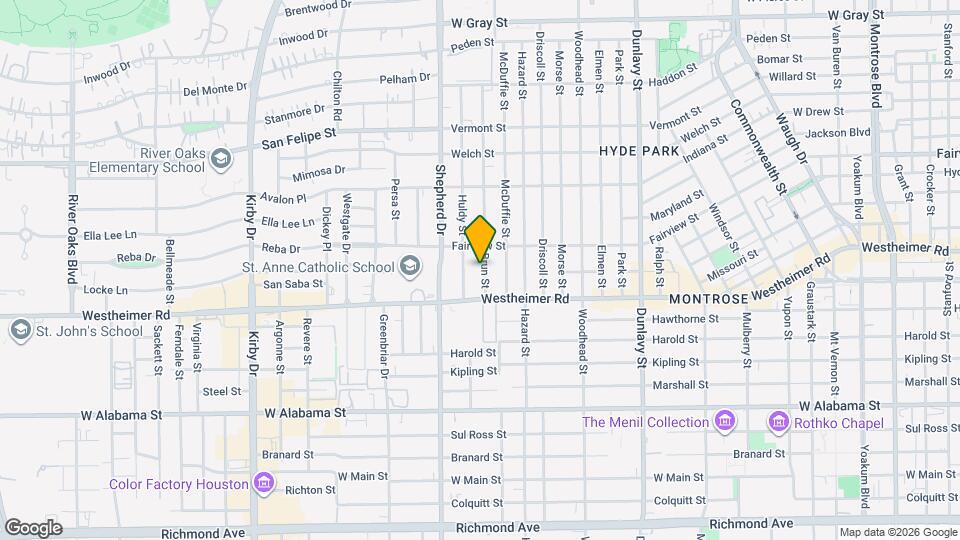 2424 Brun St Map and Location Details