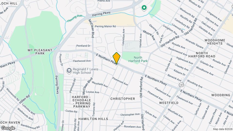 2423 E Northern Pkwy Map and Location Details