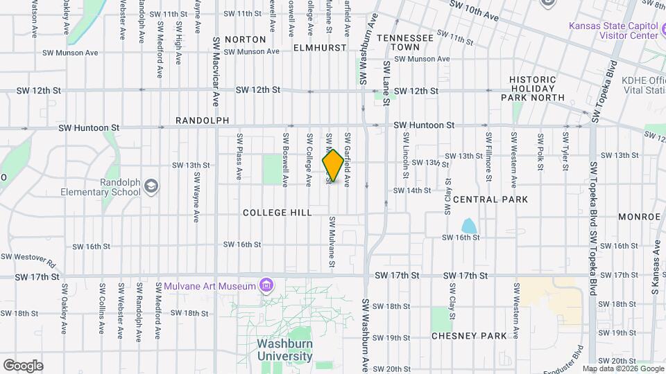 1334 SW Mulvane St Map and Location Details